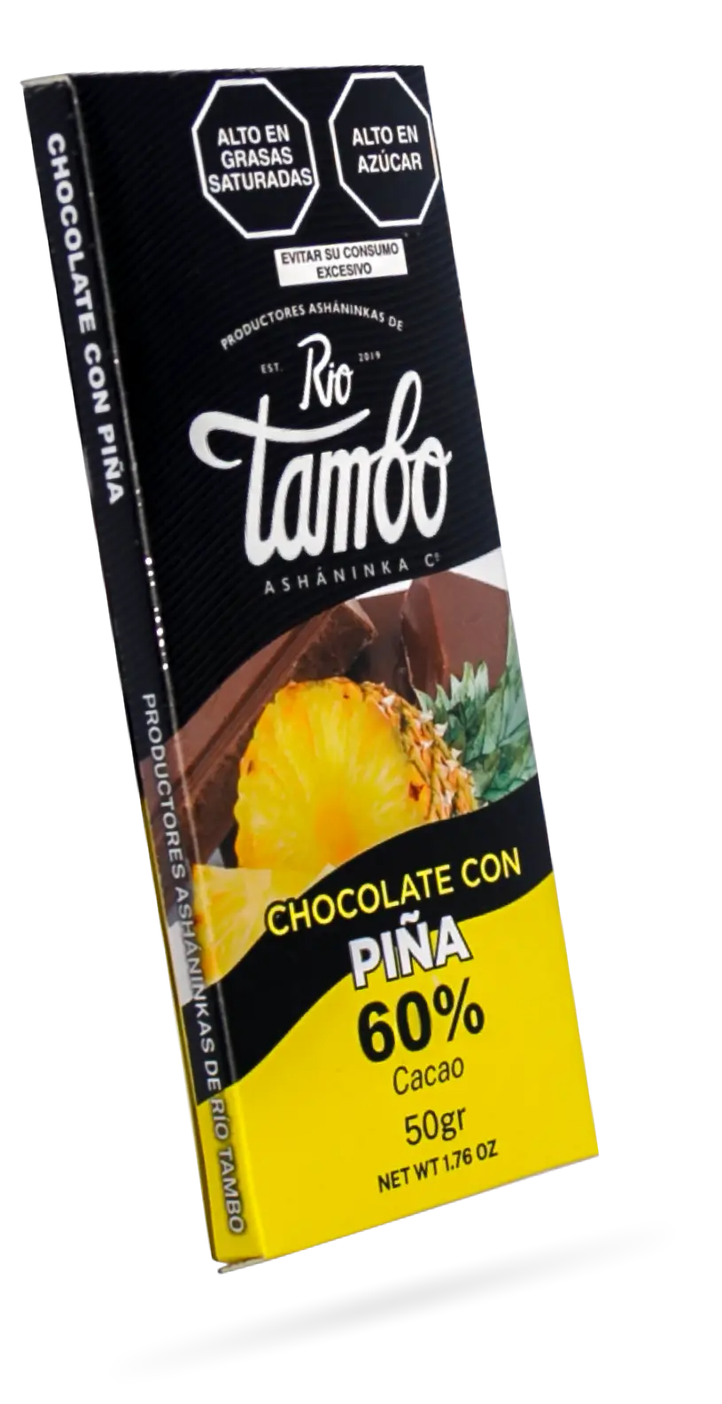 Chocolate 60% con piña